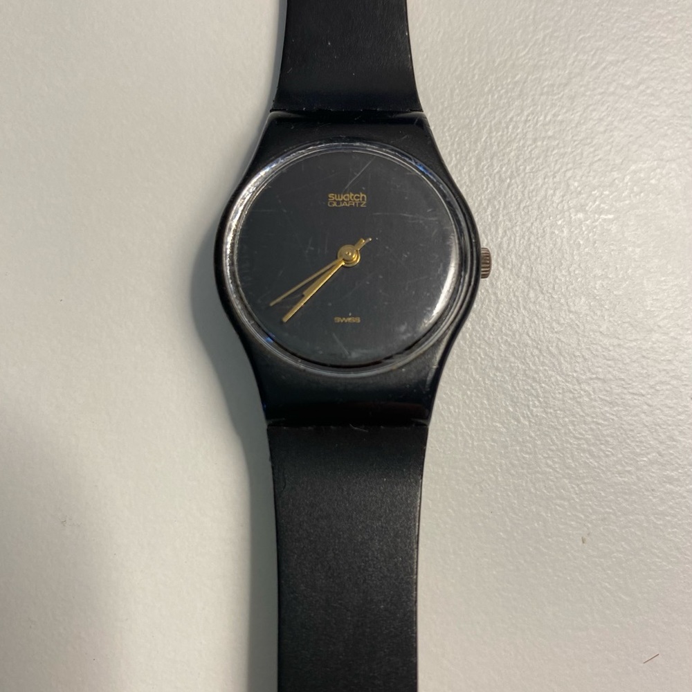 Vintage Swatch Watch Black Magic
